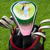 Gepersonaliseerde Golfen Foto Driver Hoesje, Wit Golfheadcover