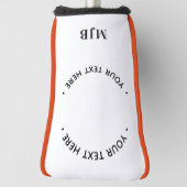 Gepersonaliseerde Golfer Custom Photo Putter Monog Golfheadcover (Draai 90)
