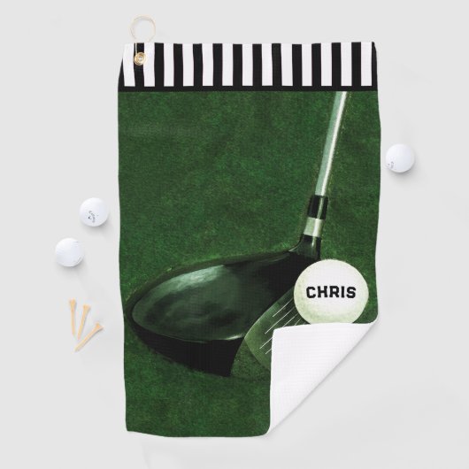 Gepersonaliseerde Golfer Gift Golf Handdoek (Insitu)