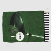Gepersonaliseerde Golfer Gift Golf Handdoek (Horizontaal)