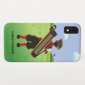 Gepersonaliseerde golfer op golfbaan Case-Mate iPhone case (Achterkant (horizontaal))