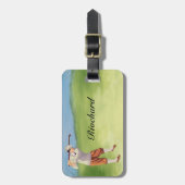 Gepersonaliseerde  Golfer van de Riverbank Bagagelabel (Voorkant verticaal)