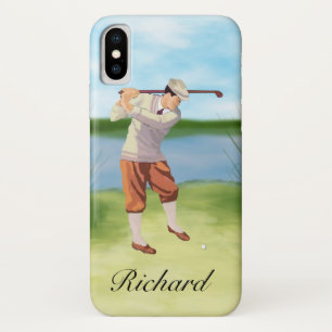 Gepersonaliseerde  Golfer van de Riverbank iPhone X Hoesje