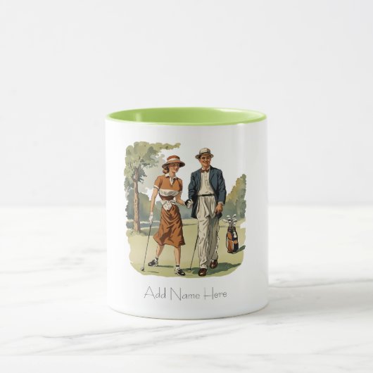 Gepersonaliseerde Golfer's Combo Mok (Midden)