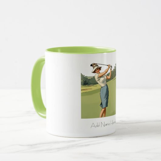 Gepersonaliseerde  Golfer's Combo Mok (Voorkant links)