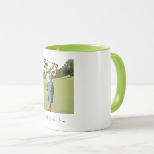 Gepersonaliseerde Golfer's Combo Mok (Voorkant rechts)