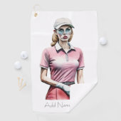 Gepersonaliseerde Golfer's Golf Towel Golfhanddoek (Insitu)
