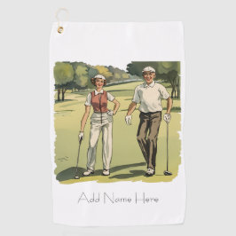 Gepersonaliseerde Golfers Golfhanddoek