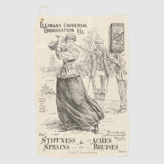 Gepersonaliseerde  Golfers Golfhanddoek (Voorkant)