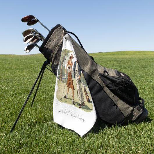 Gepersonaliseerde  Golfers Golfhanddoek (Groen)