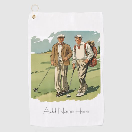 Gepersonaliseerde  Golfers Golfhanddoek (Voorkant)