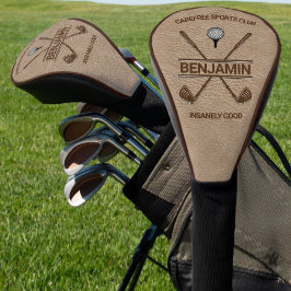 Gepersonaliseerde Golfers Naam Cross Club Golfheadcover