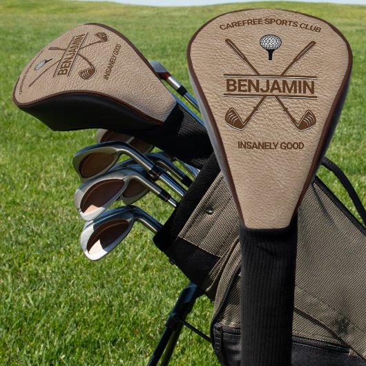 Gepersonaliseerde Golfers Naam Cross Club Golfheadcover
