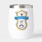 Gepersonaliseerde Golfer's Wine Tumbler (Achterkant)