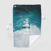 Gepersonaliseerde golfhanddoek - Aangepaste naam o (Insitu)