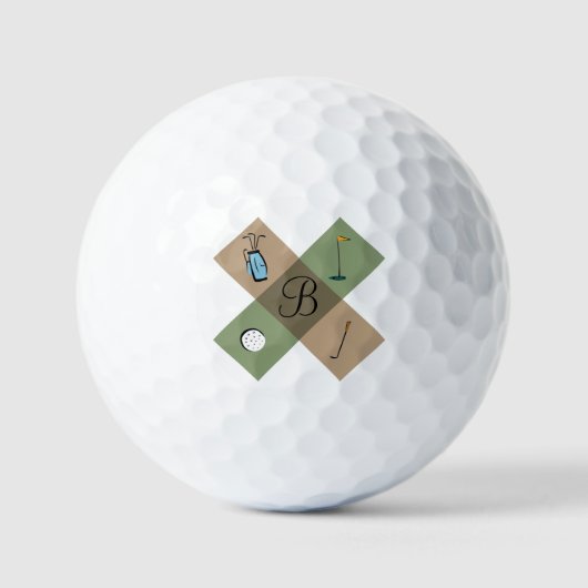 Gepersonaliseerde Golfing Logo Golfballen (Voorkant)