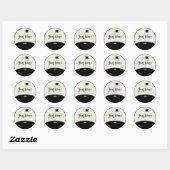 Gepersonaliseerde Golfnaam Ronde Sticker (Vel)