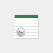 Gepersonaliseerde golfpost Het merkt geschenk op Post-it® Notes (Voorkant)