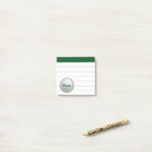 Gepersonaliseerde golfpost Het merkt geschenk op Post-it® Notes (Op bureau)