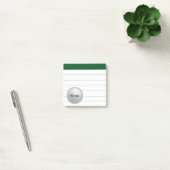 Gepersonaliseerde golfpost Het merkt geschenk op Post-it® Notes (Kantoor)