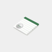 Gepersonaliseerde golfpost Het merkt geschenk op Post-it® Notes (Schuin)