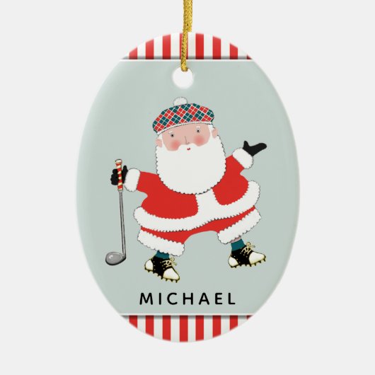 Gepersonaliseerde golfslagkeramische versiering keramisch ornament (Voorkant)