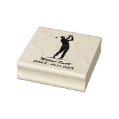 Gepersonaliseerde golfspeler Golfen Rubberstempel (Stempel)