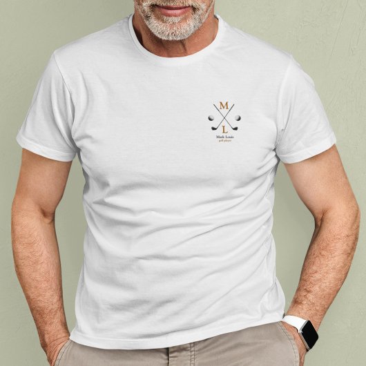 Gepersonaliseerde golfspeler Logo T-shirt