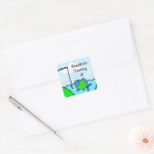 Gepersonaliseerde Gone Vis Boy's Birthday Stickers (Envelop)