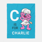 Gepersonaliseerde gonger fleece deken (Voorkant)