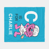 Gepersonaliseerde gonger fleece deken (Voorkant (Horizontaal))