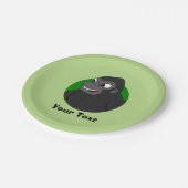 Gepersonaliseerde Gorilla Cartoon Papier Borden Papieren Bordje (Gekanteld)