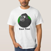 Gepersonaliseerde Gorilla Cartoon T-Shirt (Voorkant)