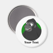 Gepersonaliseerde Gorilla Cartoon T-Shirt Magnet (Voorkant / Achterkant)