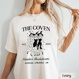 Gepersonaliseerde Gothic Bachelorette Halloween Pa T-shirt