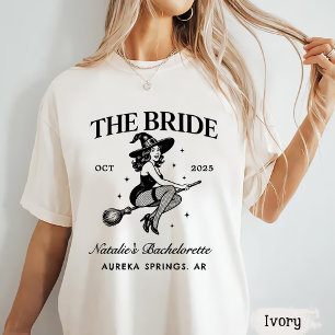 Gepersonaliseerde Gothic Bachelorette Halloween Pa T-shirt