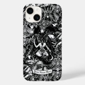 Gepersonaliseerde Gothic Baphomet Satanic Gothic H Case-Mate iPhone Case (Achterkant)