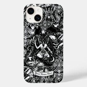 Gepersonaliseerde Gothic Baphomet Satanic Gothic H Case-Mate iPhone 14 Hoesje