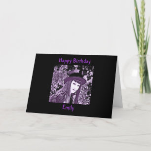 Gepersonaliseerde Gothic Birthday-kaart Kaart