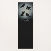  gepersonaliseerde Gothic Creepy Ravens Yogamat (Voorkant)