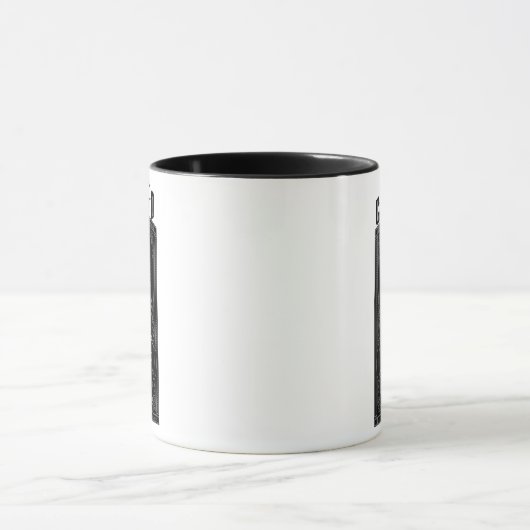 Gepersonaliseerde Gothic Pap, Raven & Skull Mok (Midden)