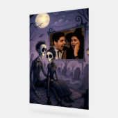 Gepersonaliseerde Gotische Halloween foto Acryl Bord (Hoek)
