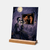 Gepersonaliseerde Gotische Halloween foto Acryl Bord (Hoek)