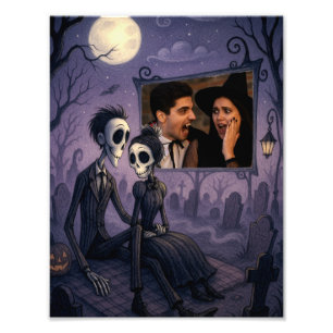 Gepersonaliseerde Gotische Halloween foto Afdruk