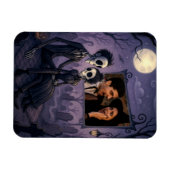 Gepersonaliseerde Gotische Halloween foto Magneet (Horizontaal)