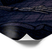 Gepersonaliseerde Gotische Halloween foto Perfect Poster (Hoek)