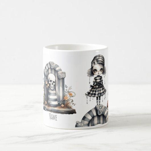 Gepersonaliseerde gotische paar mok (Center)