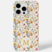 Gepersonaliseerde gouache weide bloemen patroon Case-Mate iPhone case (Achterkant)