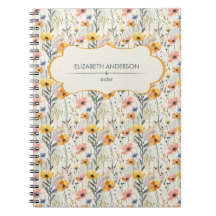 Gepersonaliseerde gouache weide bloemen patroon