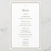 Gepersonaliseerde Goud Wit Eerste Heilige Communie (Achterkant)